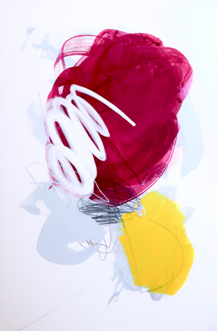 Megan Dietrich Voyeuristic Hedonism Mixed Media on Canvas 24 x 36 SOLD