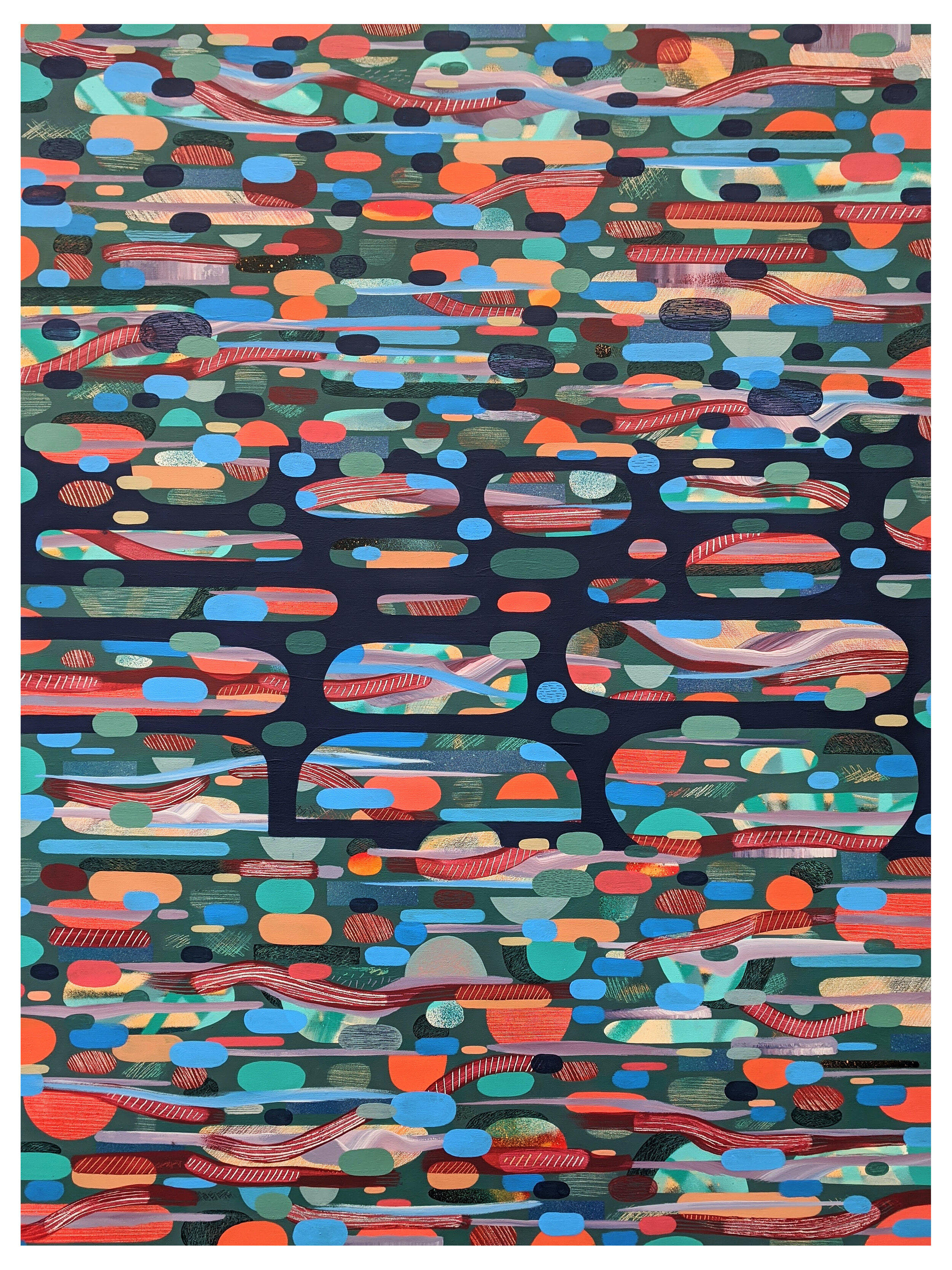 Dissolve 48 x 36 Acrylic on Canvas SOLD