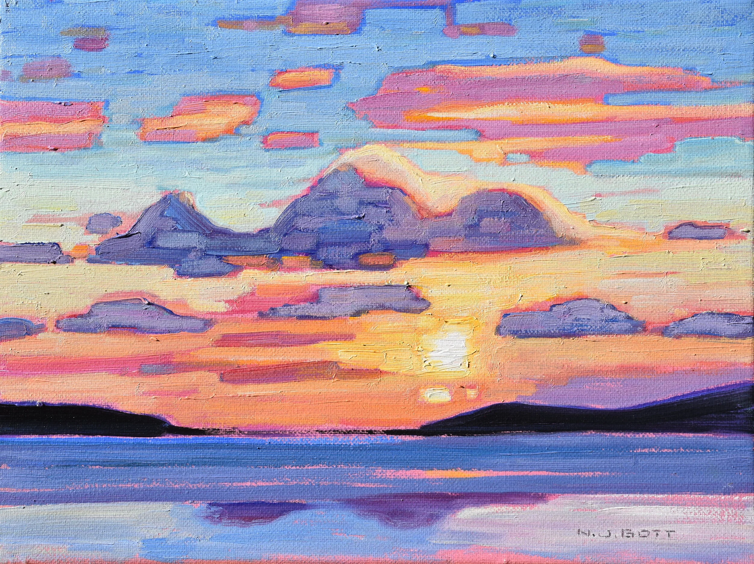 Setting Sun  Oil on Canvas  9 x 12  SOLD 