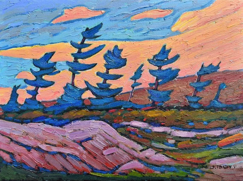  Group of Eight  Oil on Canvas  12 x 9  $1600 