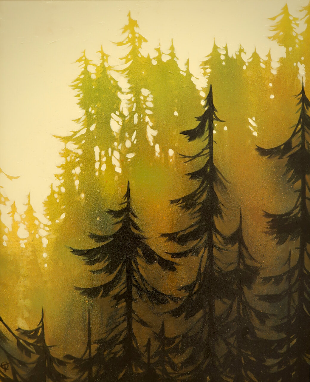 Coast Trail Tree Line 20 x 16 Acrylic on Board SOLD
