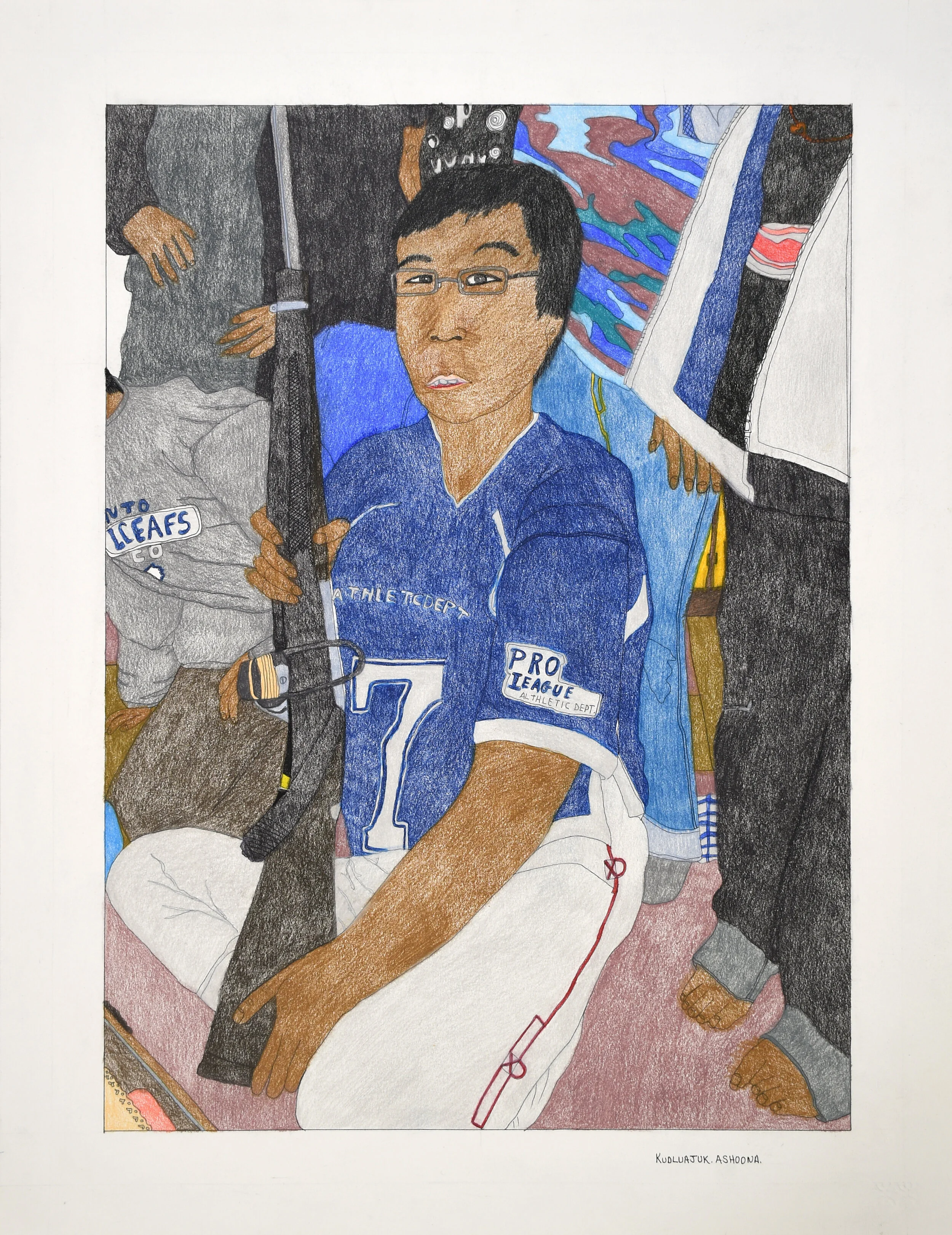  Kudluajuk Ashoona  Birthday Gift 30 x 23 Coloured Pencil, Ink #199-0235 $1150  