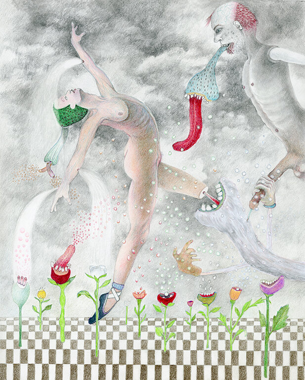 Flowers 14 x 11 Coloured Pencil on Paper $ 1450