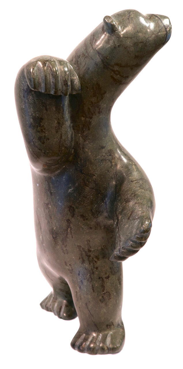 Dancing Bear 17.5 x 8 x 7.5 Serpentine c.1980 SOLD