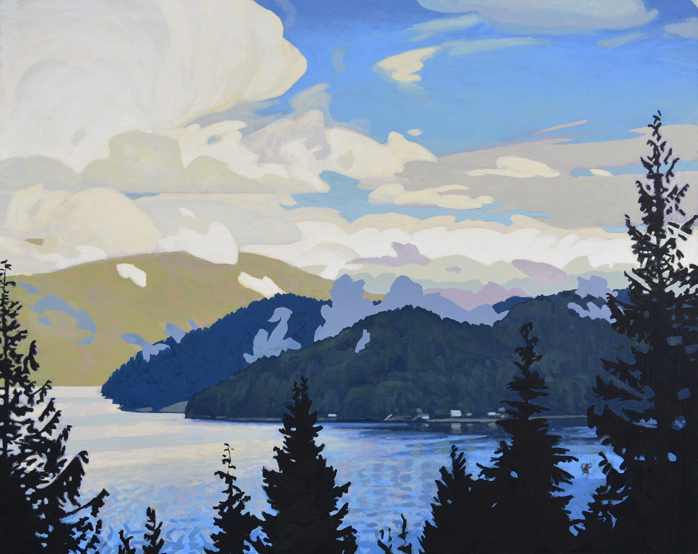 Keats Island 24 x 30 Acrylic on Board SOLD
