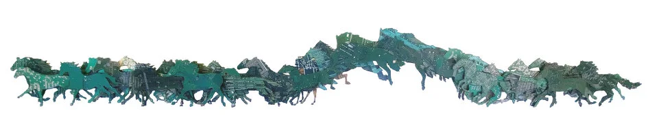 Fence Break 9 x 70 x 1.75 Reclaimed Circuit Board $4500