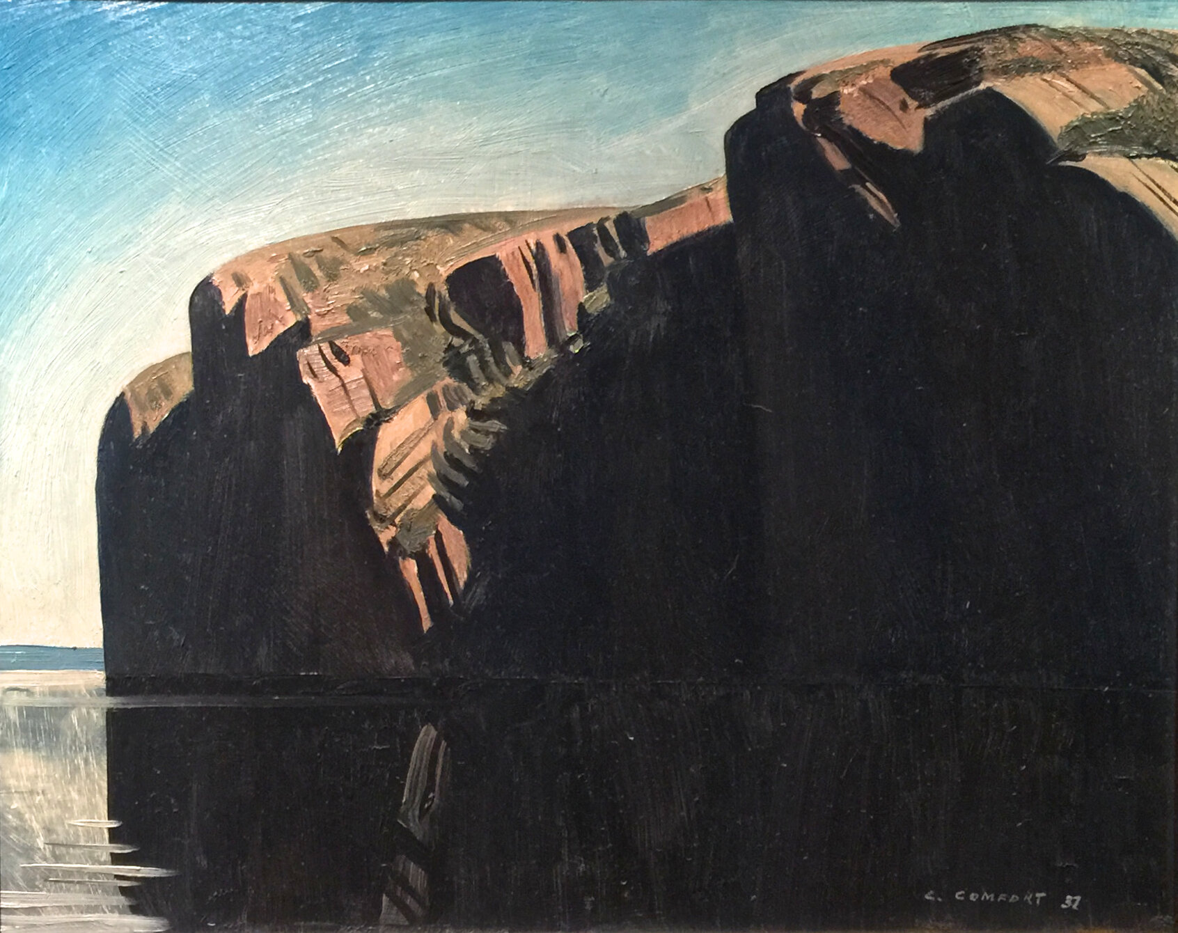 Northern View 12 x 15 Oil on Board 1937 SOLD