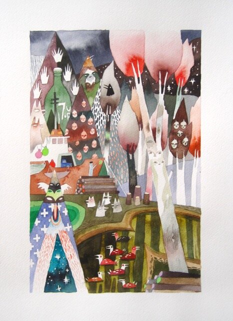 Bright Shiners 11.5 x 7.5 Watercolour on Paper SOLD