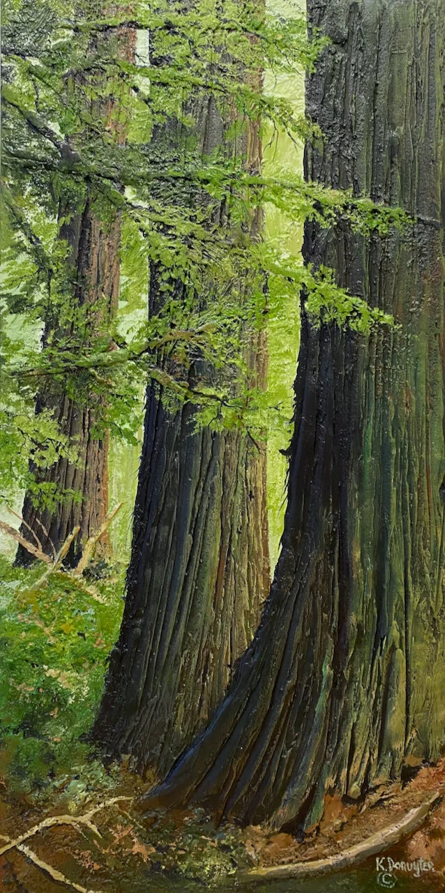  Forget Us Not 60 x 30 Acrylic on Canvas SOLD 