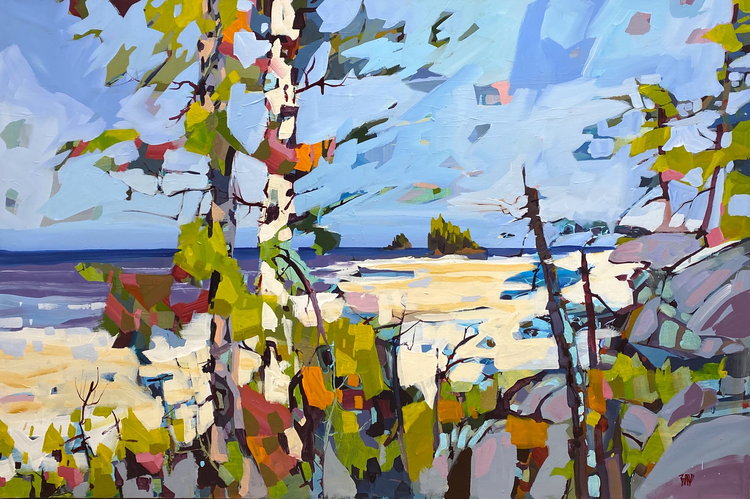  Amber Sands 40 x 60 Acrylic on Canvas SOLD 