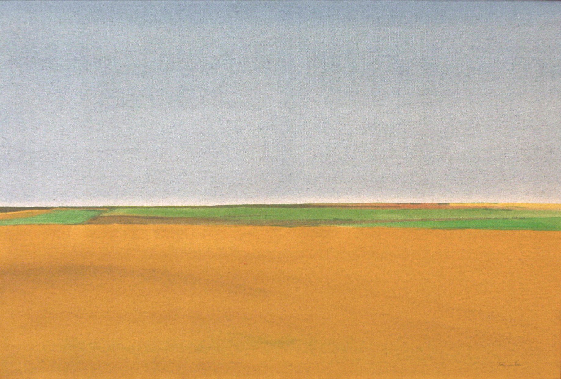 The Land - 6/75 28 x 42 Acrylic on Canvas 1975 SOLD
