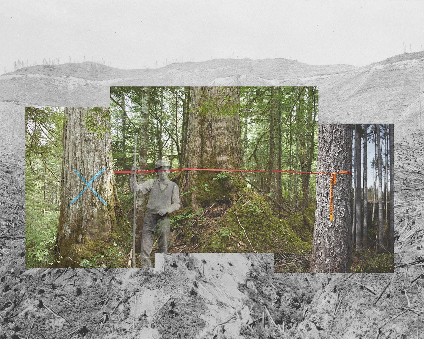 Falling Boundary 30 x 37.5 Digital Photograph Falling Boundaries Series $4100