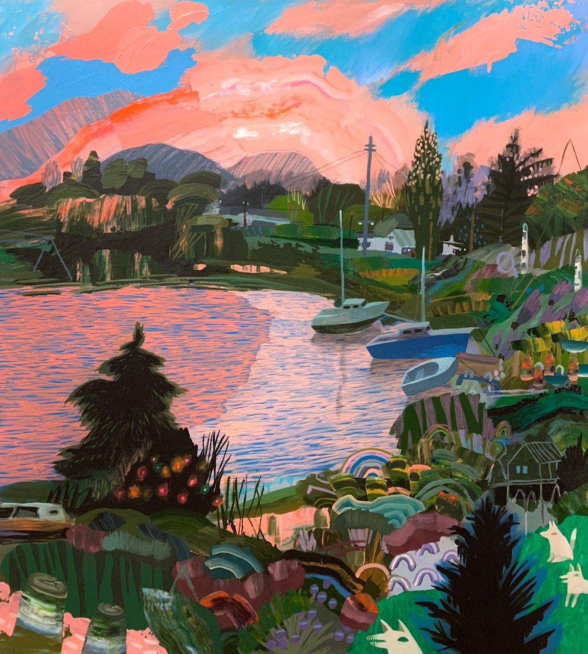 Time to Go 40 x 36 Acrylic on Canvas SOLD