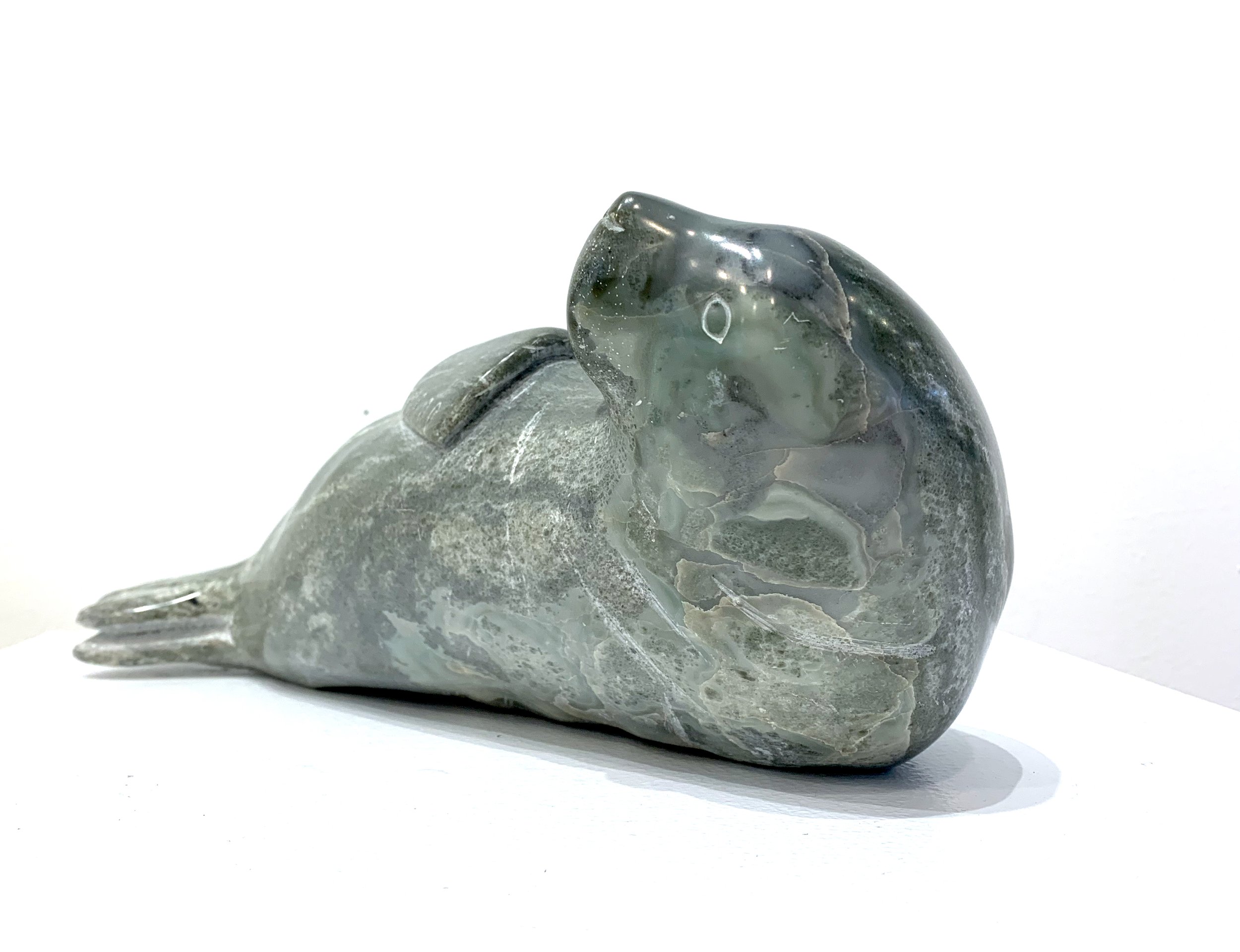 Basking Seal 5 x 12.5 x 4 Stone 1975 SOLD