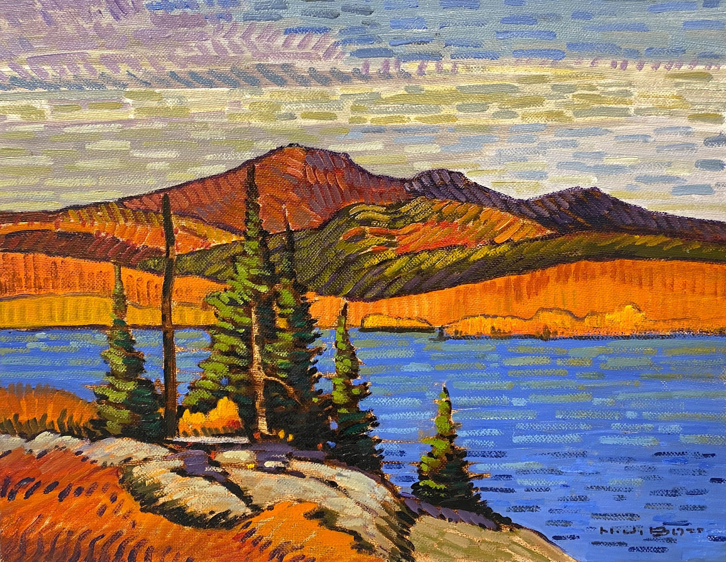 Northern Lake 11 x 14 Oil on Board SOLD