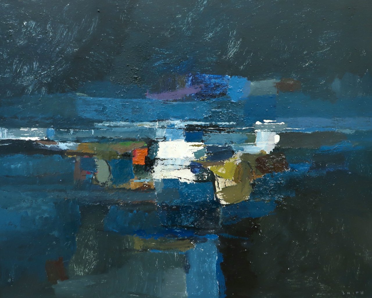 Gordon Smith Untitled 28 x 35 Oil on Canvas C. 1963 SOLD