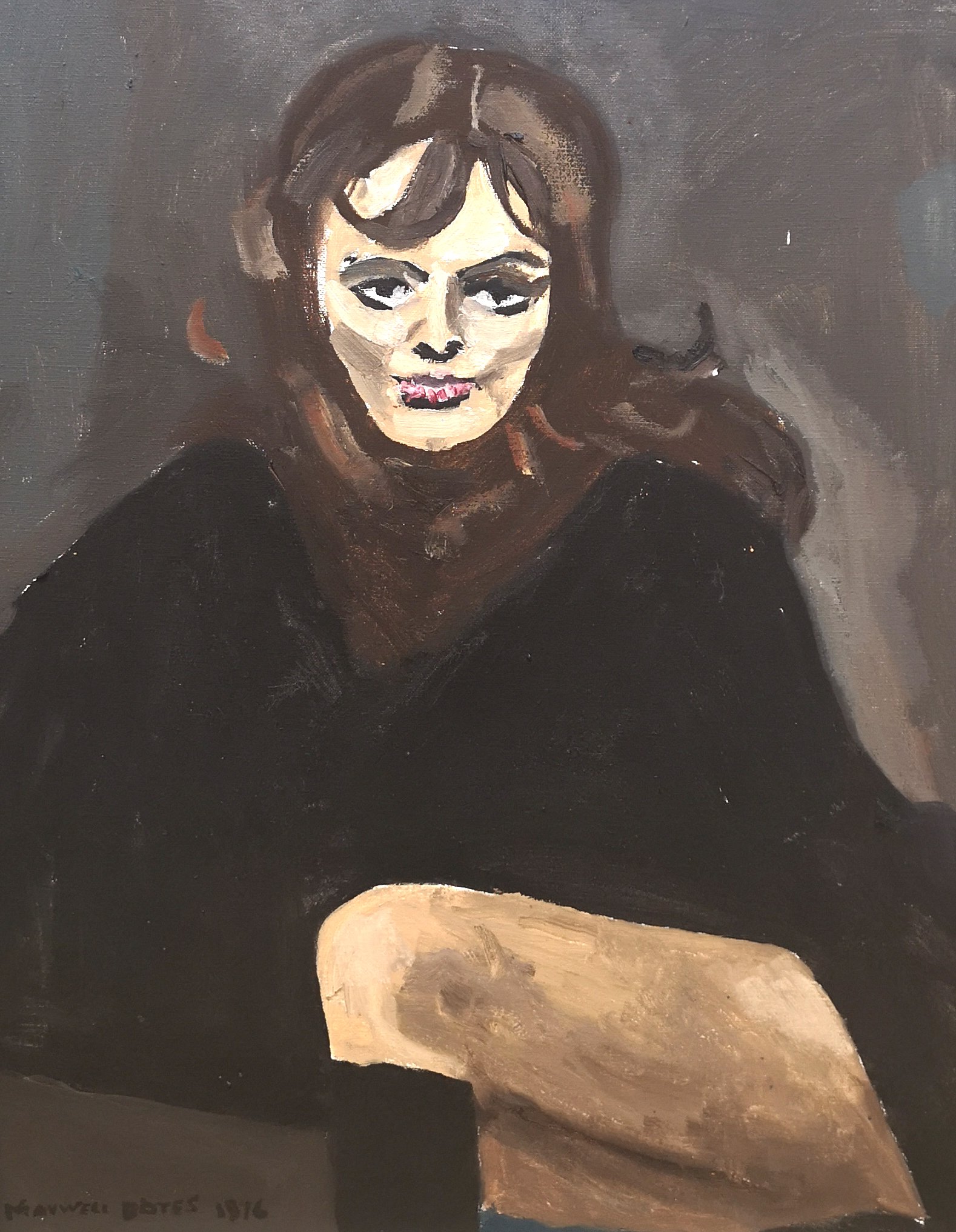 Young Woman 20 x 16 Inches Oil on Canvas 1976
