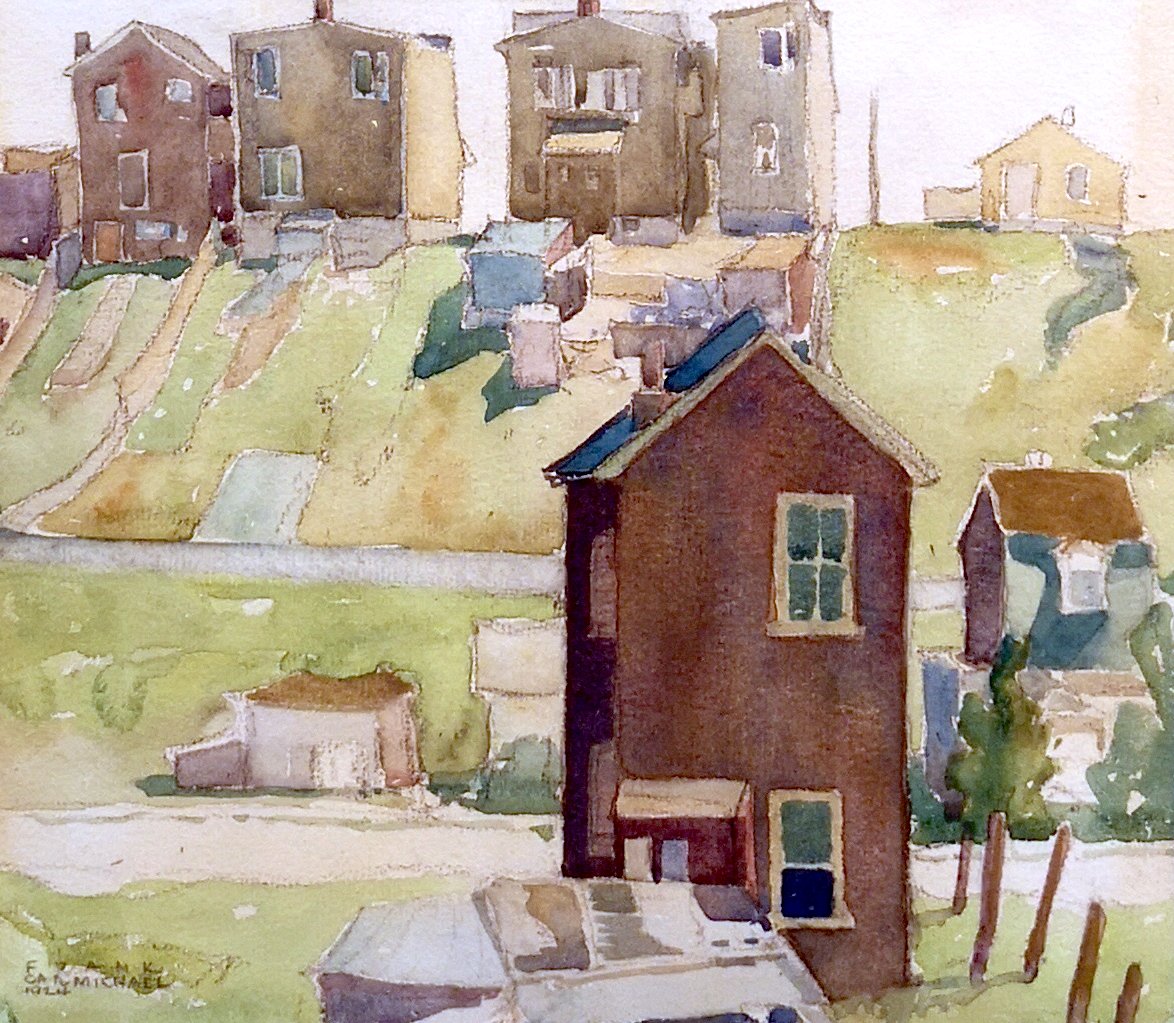 Franklin Carmichael Silverthorne 9.5 x 10.5 Watercolour 1924 SOLD