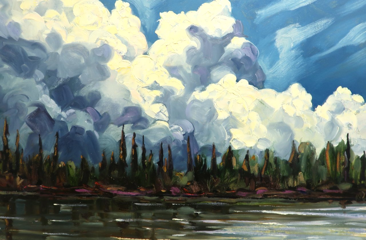Thunder on the Yukon 40 x 60 Oil on Canvas SOLD