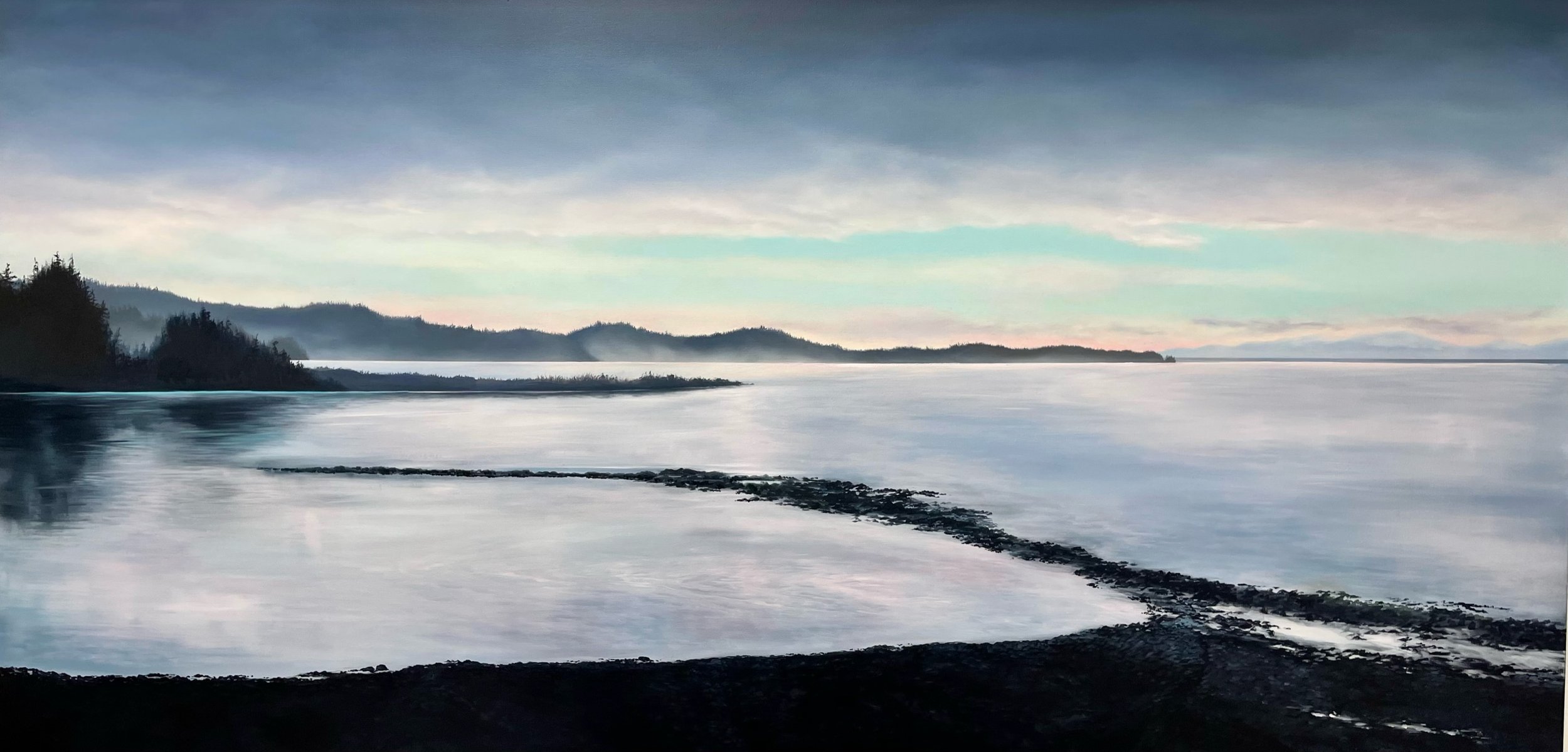 Jordan River Breaking 36 x 72 Oil on Canvas $5500