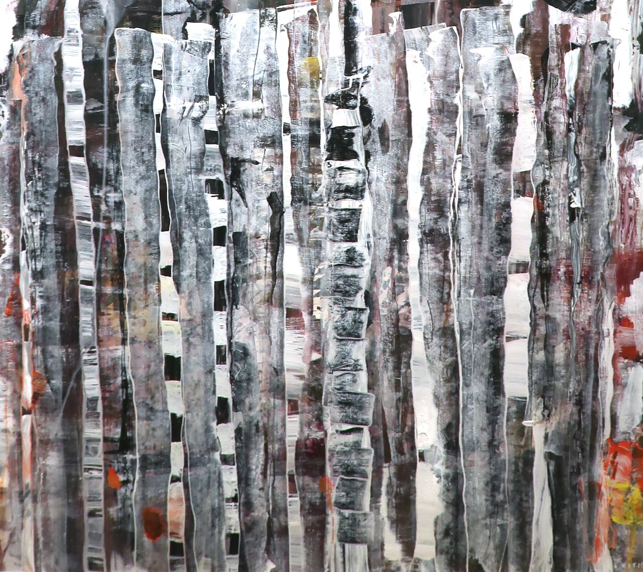Untitled (38) 18 x 23 Acrylic on Paper 2013 SOLD