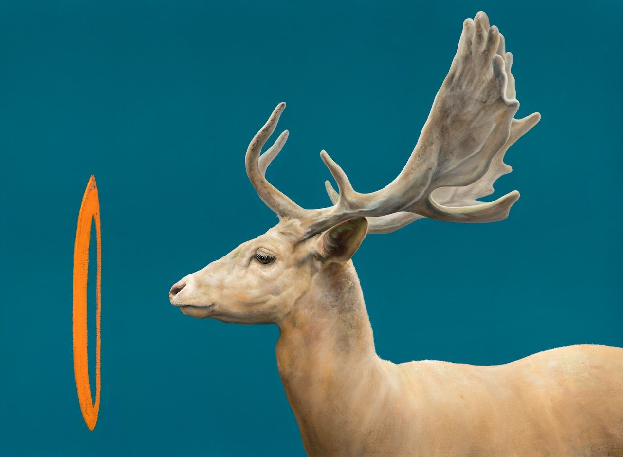 White Hart Anointings #2 44 x 60 Oil on Canvas SOLD