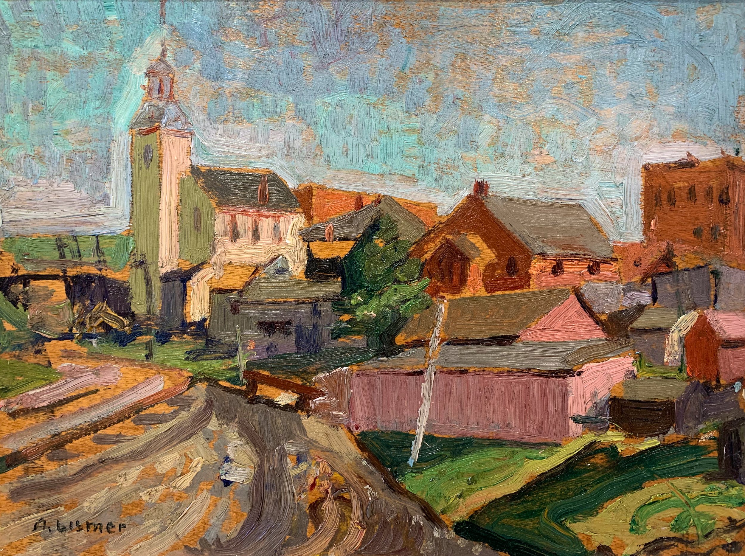 Arthur Lismer Mattawa 9 x 12 Oil on Board 1922 SOLD