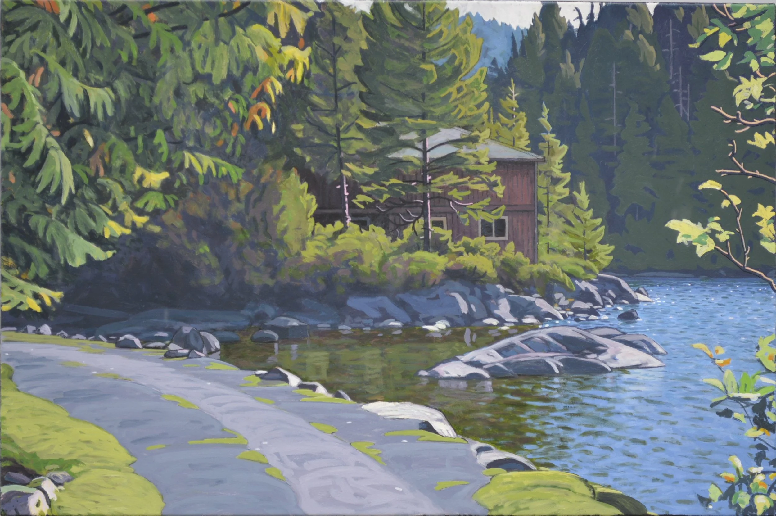  Clayton Anderson Shoreside Trail 24 x 36 Acrylic on Canvas $6000 