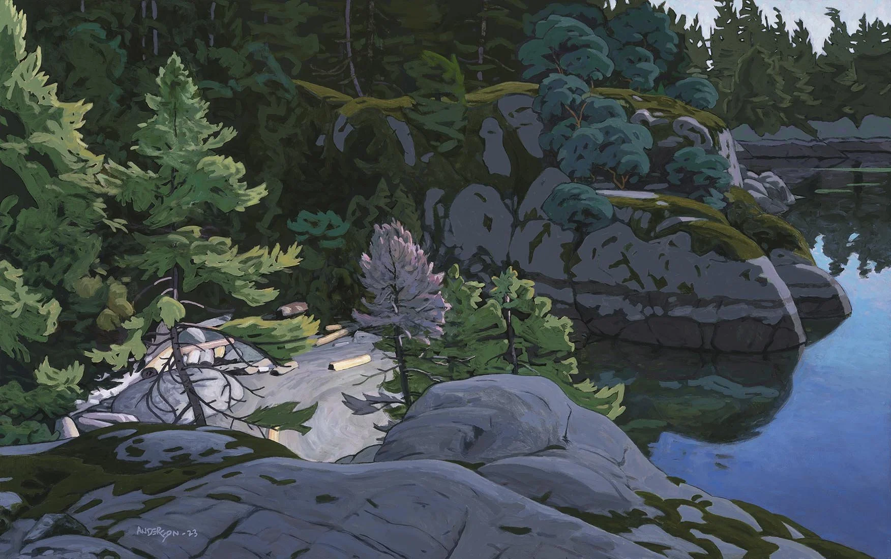 The Secret Beach 30 x 48 Acrylic on Canvas SOLD