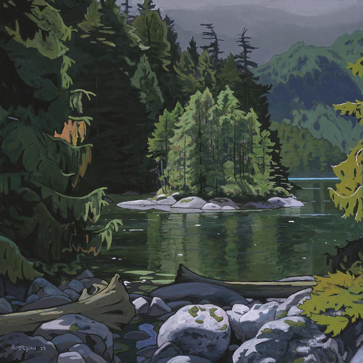 The Forest’s Edge 36 x 36 Acrylic on Canvas SOLD