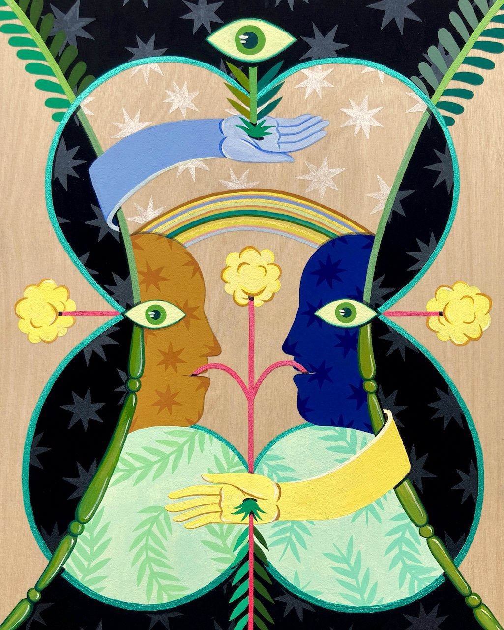 Caitlin McDonagh Breath 14 x 11 Acrylic, Acrylagouache on Board $ 2000