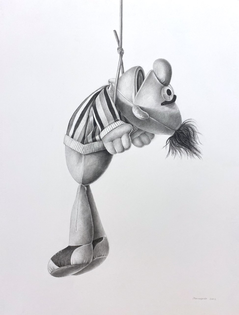 Foul Play (Bert 1) 29 x 22.25 Graphite $ 2900
