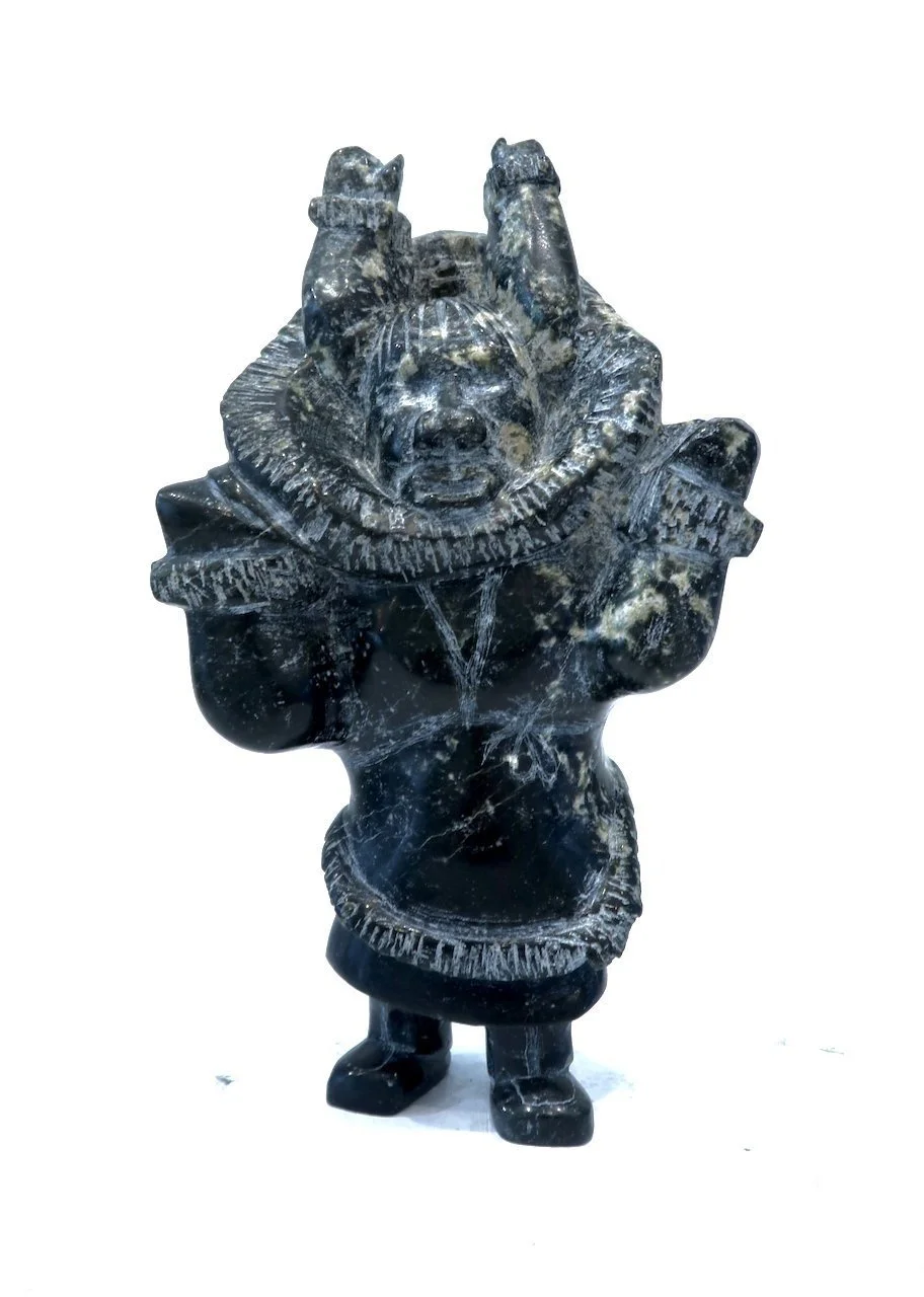  Etulu Salomonie Mother and Child 8.25 x 4.5 x 3 Serpentine $ 975 