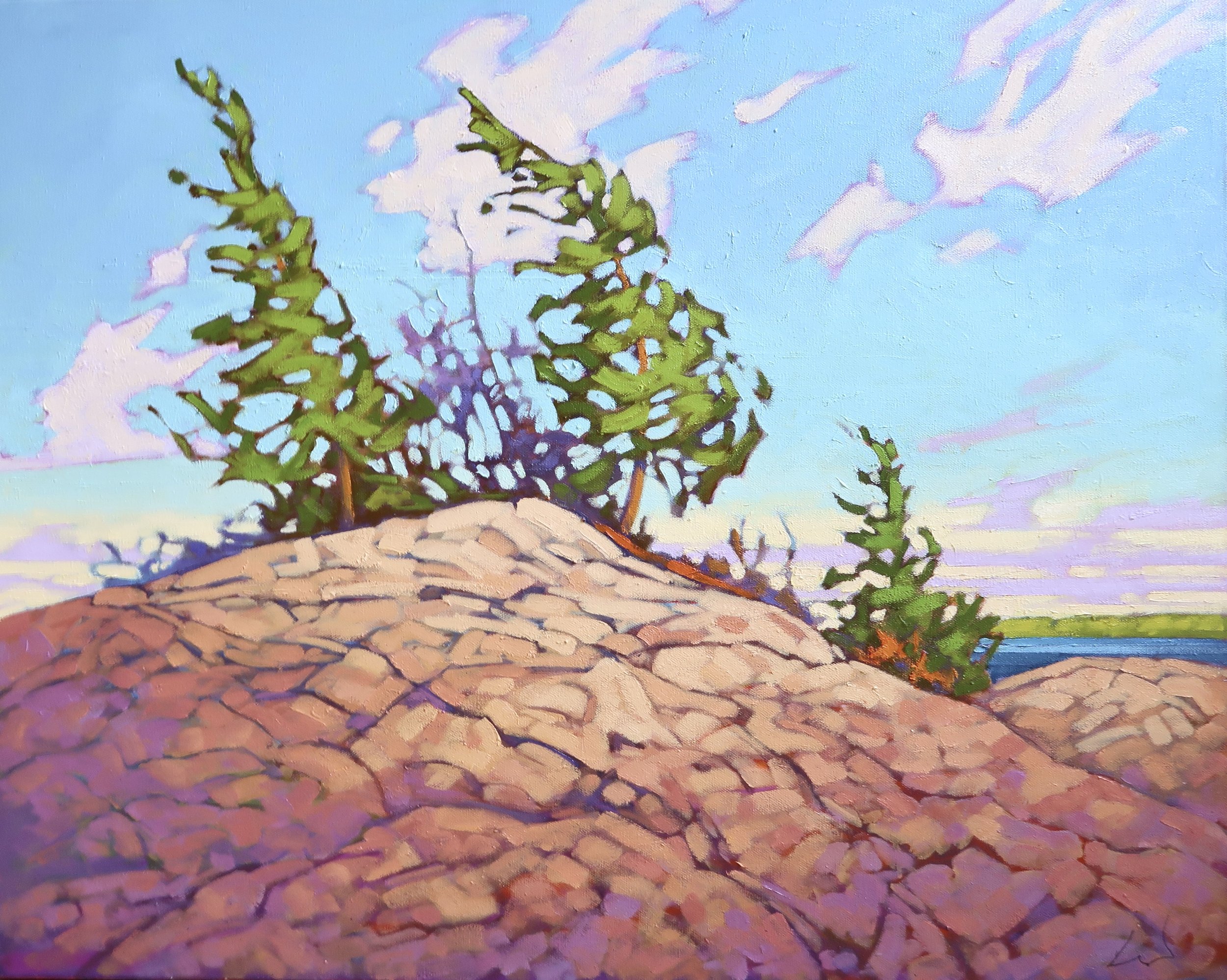 On the Rocks 24 x 30 Oil on Canvas $2550