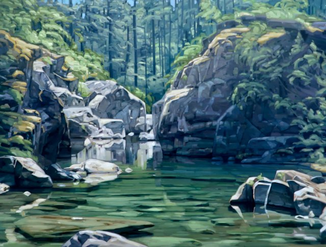 Koksilah (Xwulqw'selu) 36 x 48 Oil on Linen SOLD