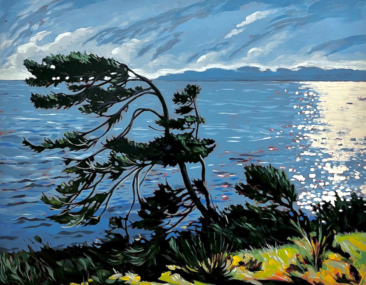Windswept Shimmer 24 x 30 Acrylic on Board SOLD