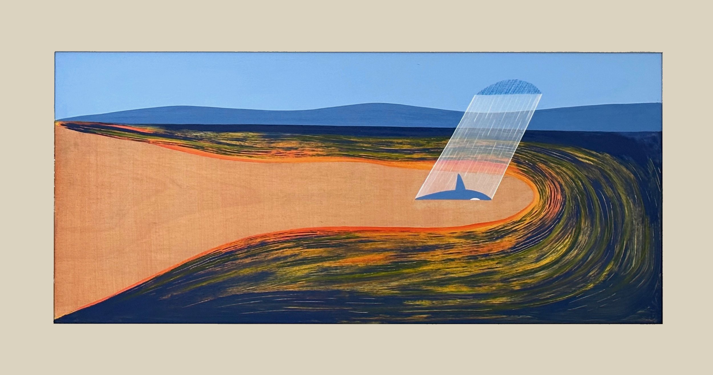 Secluded 16 x 30.5 Acrylic on Repurposed Wood $ 2000