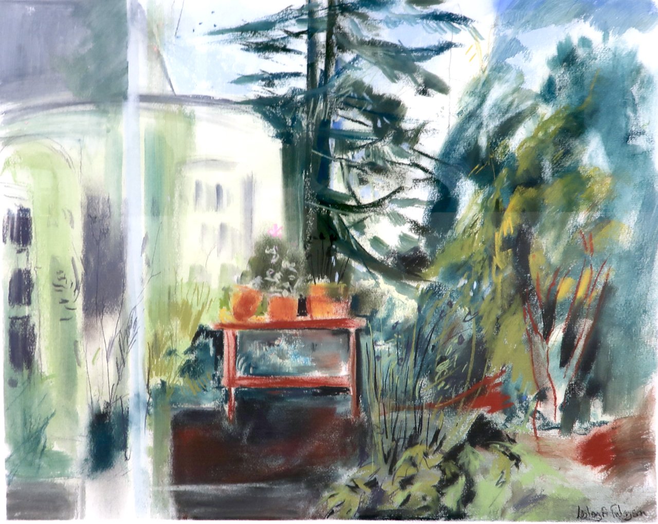 Familiar Ground 1 18 x 22 Pastel, Charcoal $ 1500