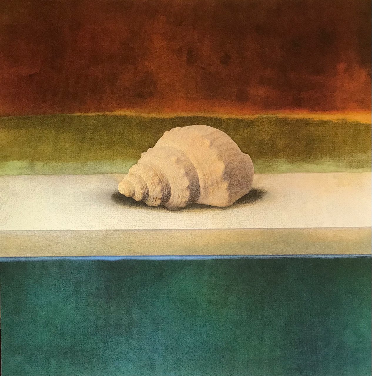 The Ledge Oracle Series 48 x 48 Oil, Mixed Media on Board $ 8500