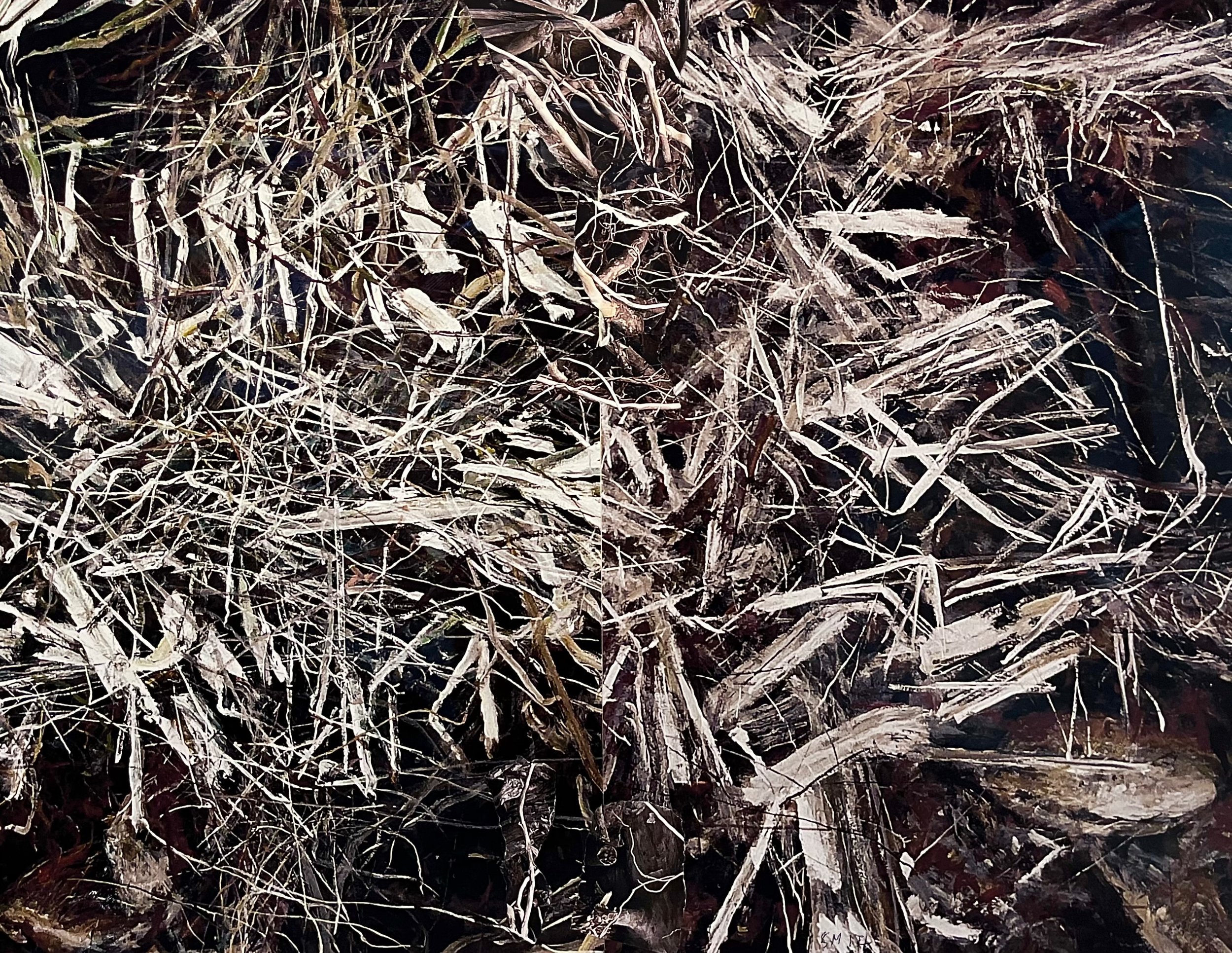 Gordon Smith Beach Tangle 16.5 x21 Collage 2008 SOLD