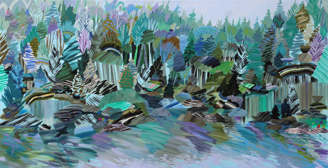 Standing By 36 x 72 Acrylic on Canvas SOLD