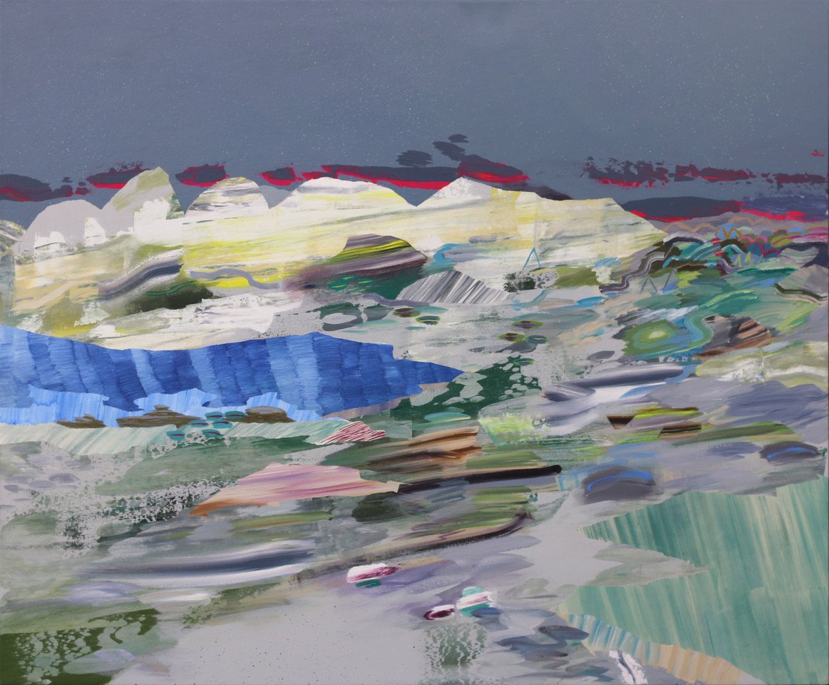 Edge Pieces 48 x 58 Acrylic on Canvas $ 7925