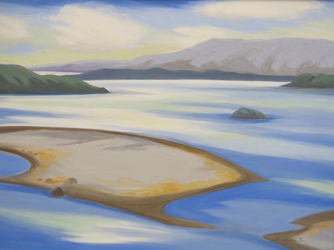 The Harbour, Queen Charlotte BC 12 x 16 Oil on Board $ 2300