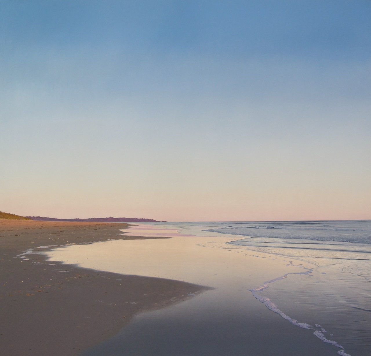 Nathan Birch Comber's Beach 46 x 48 Acrylic on Canvas SOLD