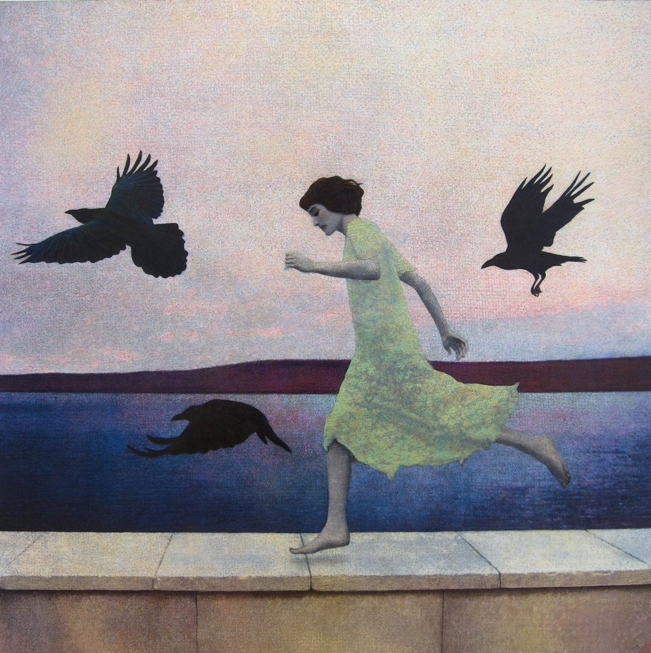 Duncan Regehr R.C.A. Flying Series: Journey - Once We're Angels 36 x 36 Mixed Media $ 9500