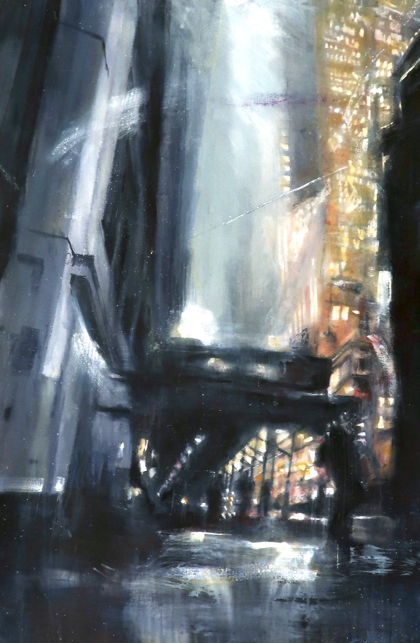 David Antonides Carnegie Gesture 59.75 x 39.5 Watercolour $8500