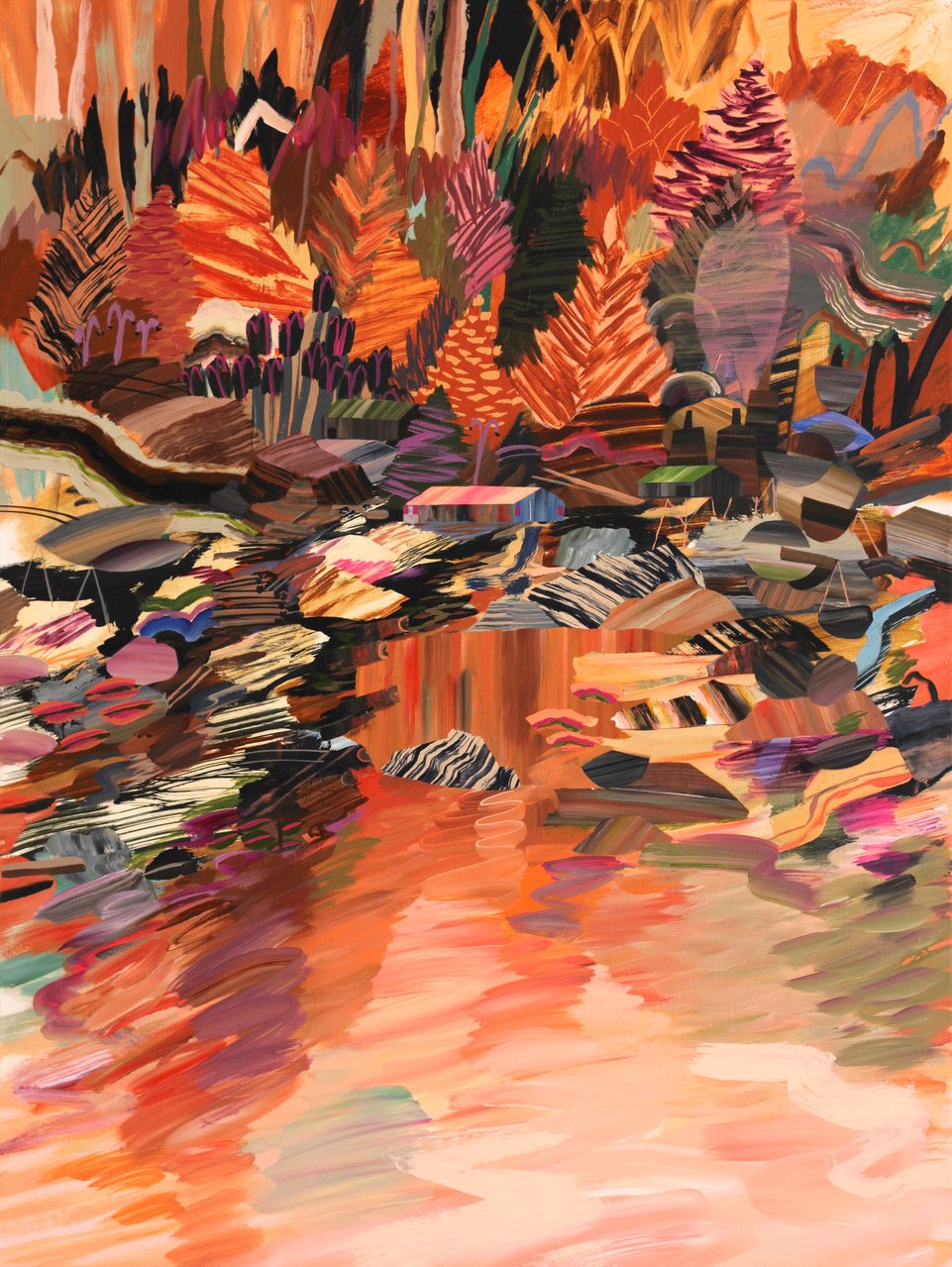 Meghan Hildebrand Hidden Together 48 x 36 Acrylic on Canvas $ 5325