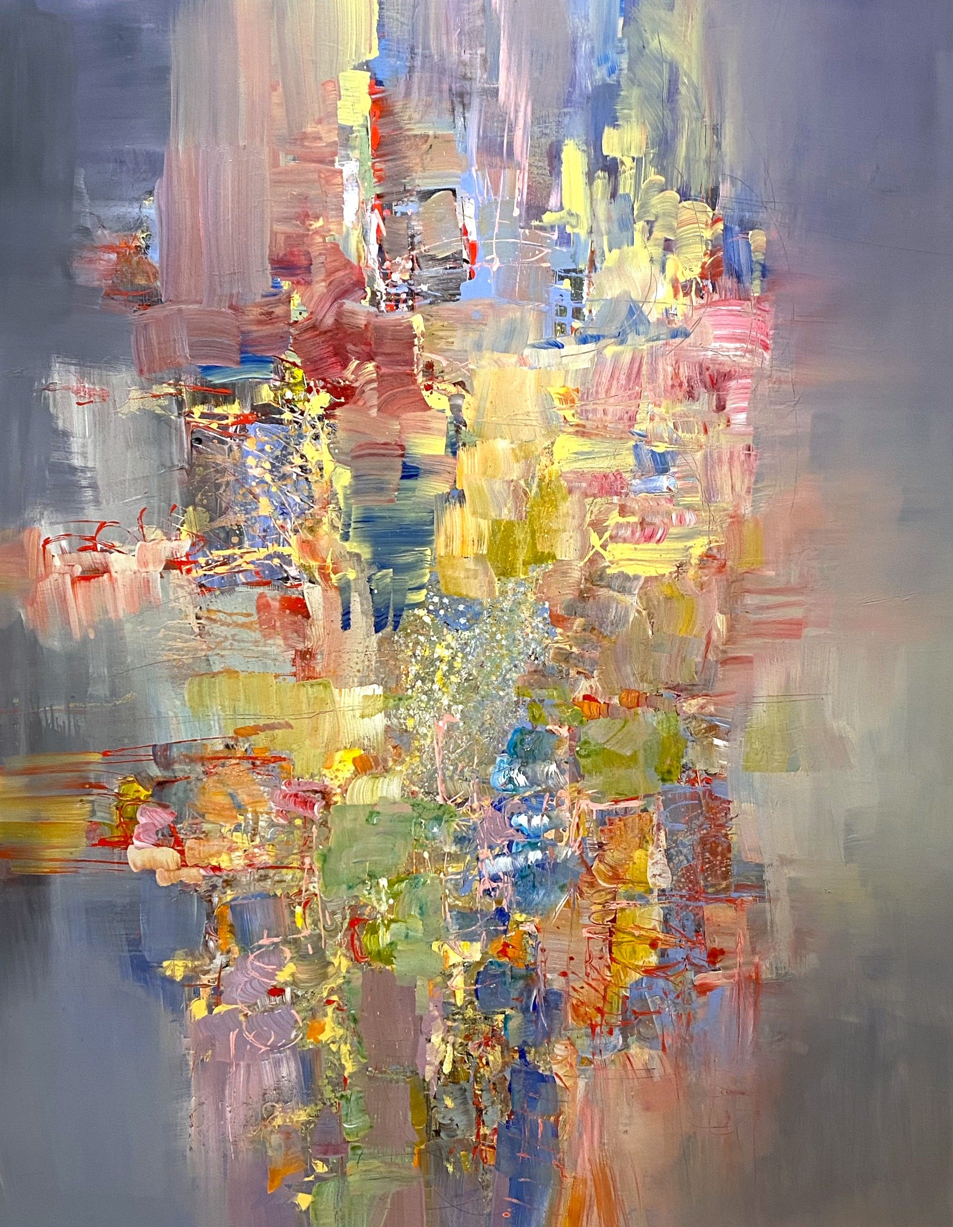 J. Brahms, String Quartet in C minor, Romance 60 x 48 Acrylic on Canvas $ 5900