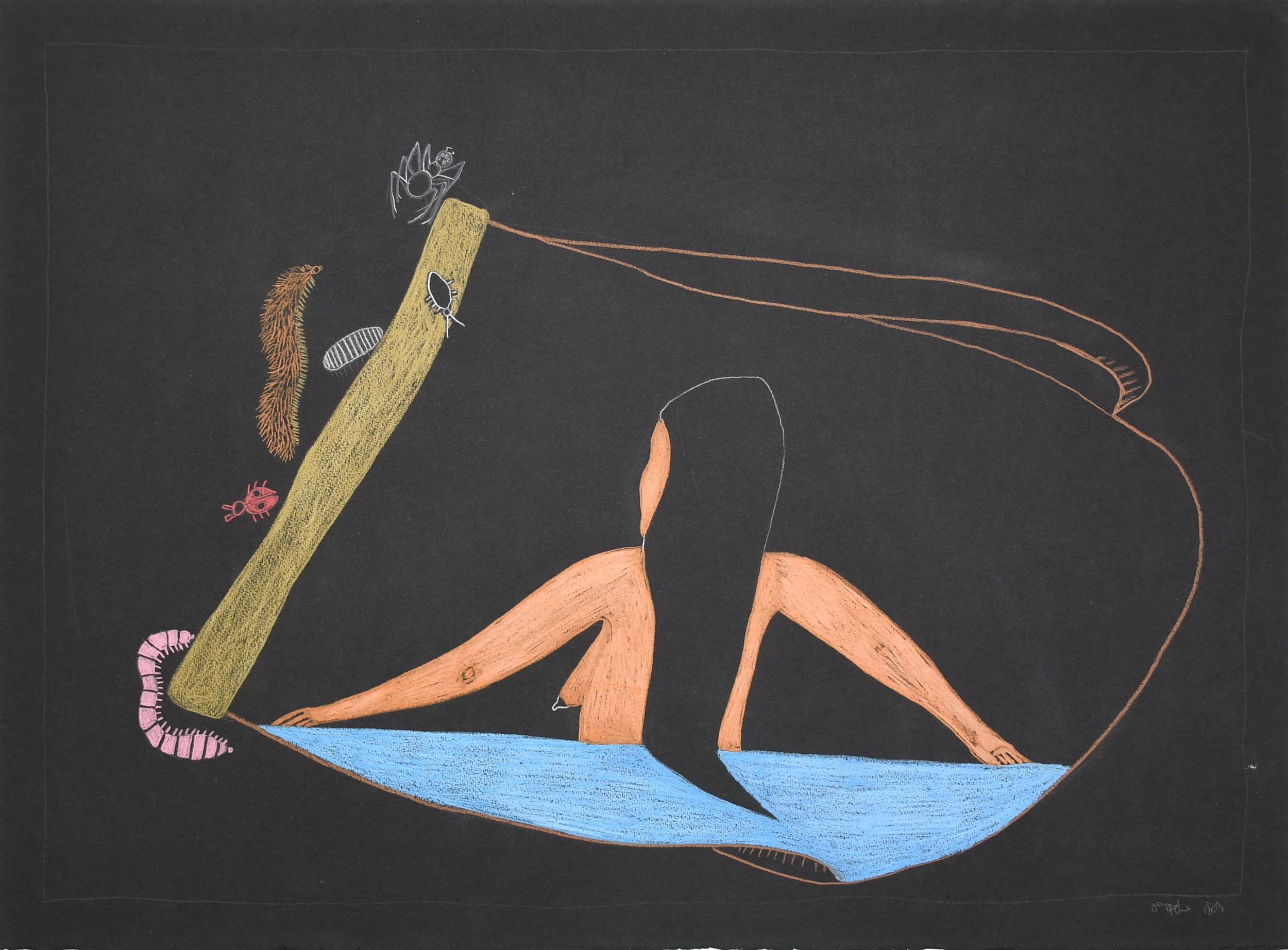 Untitled 22 x 30 Coloured Pencil # 151-1375 $ 2250