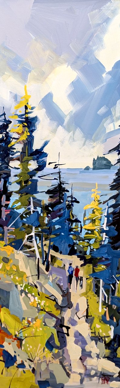 Seawalk 36 x 12 Acrylic on Canvas SOLD